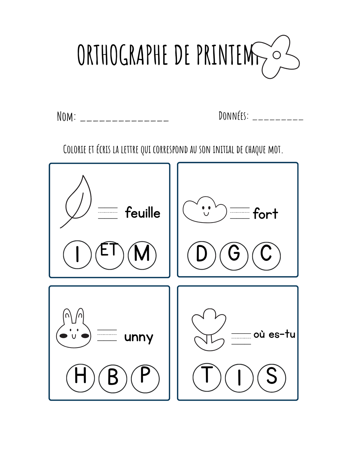 Cahier d'Activités de Printemps : L'Apprentissage Éclot avec la Nature