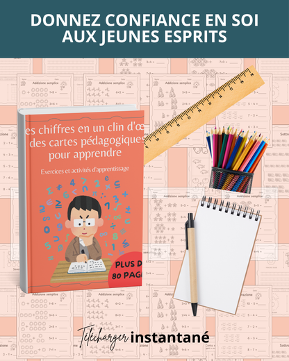 Les chiffres en un clin d'œil : fiches pédagogiques pour l'apprentissage