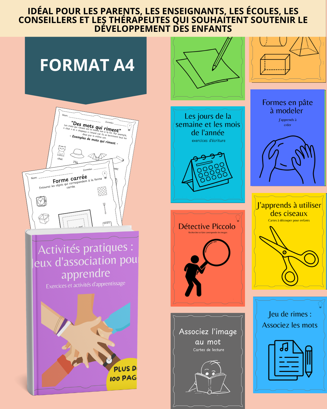 Les mains en action : jeux d'association pour l'apprentissage