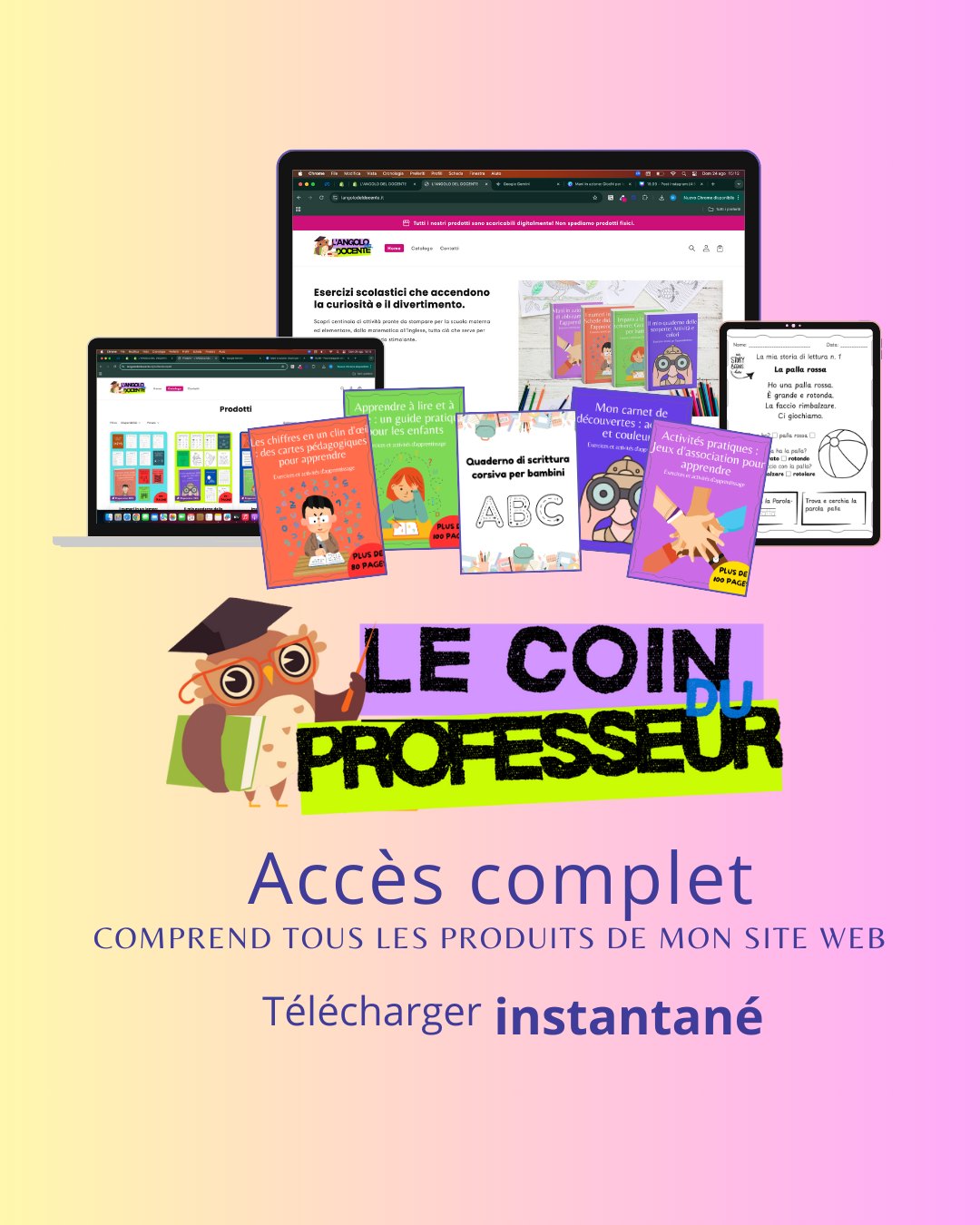 Accès complet : votre bibliothèque pédagogique infinie