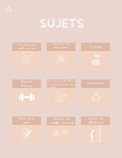 🎯Le cahier de Mente Serena : guide pratique pour l'équilibre émotionnel et l'organisation