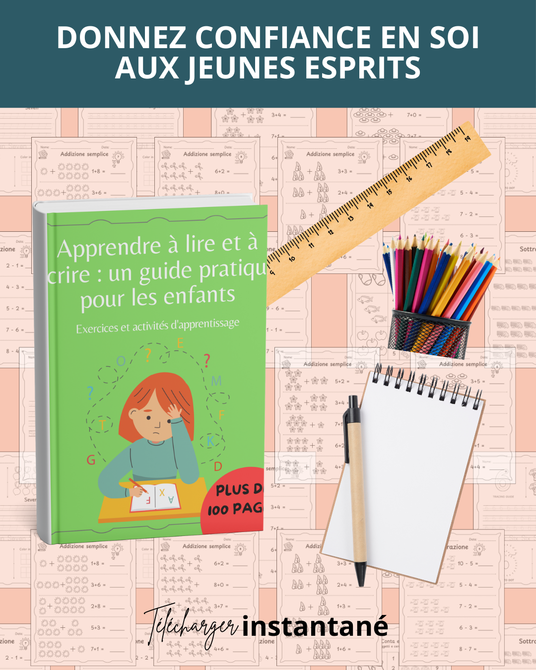 J'apprends à lire et à écrire : guide pratique pour les enfants