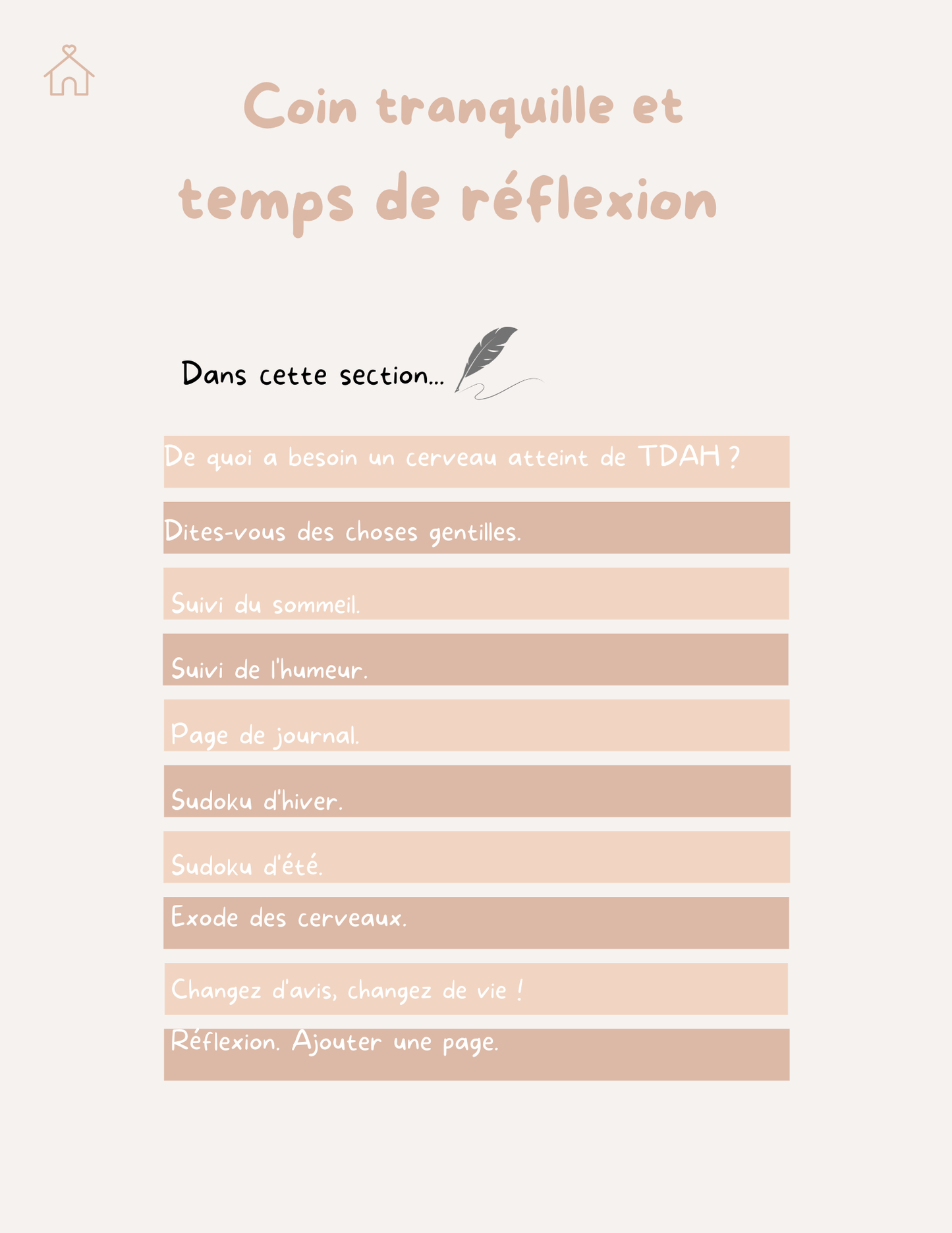 🎯Le cahier de Mente Serena : guide pratique pour l'équilibre émotionnel et l'organisation