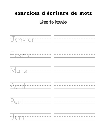 Cahier d'écriture cursive pour enfants : l'art d'écrire avec style