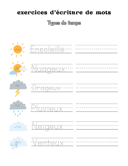 Cahier d'écriture cursive pour enfants : l'art d'écrire avec style