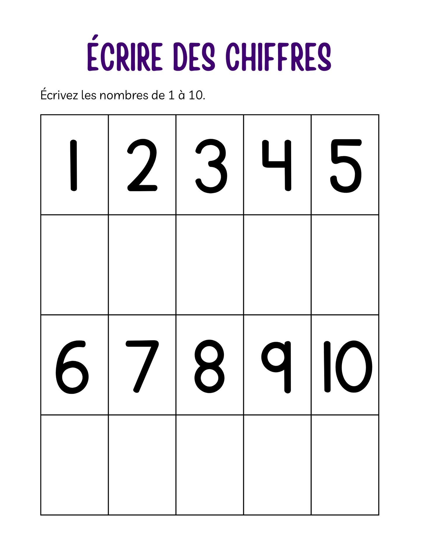 Cahier de chiffres pour la maternelle : une aventure éducative pour apprendre à compter