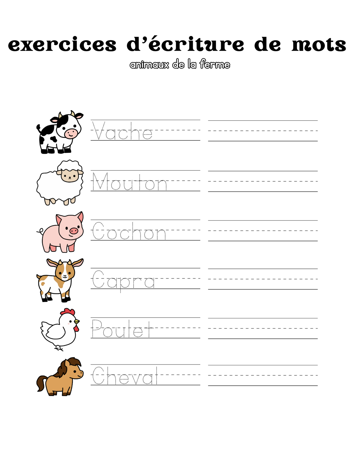 Cahier d'écriture cursive pour enfants : l'art d'écrire avec style