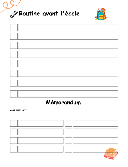 Agenda scolaire pour enfants : Un programme pour une année scolaire sans stress