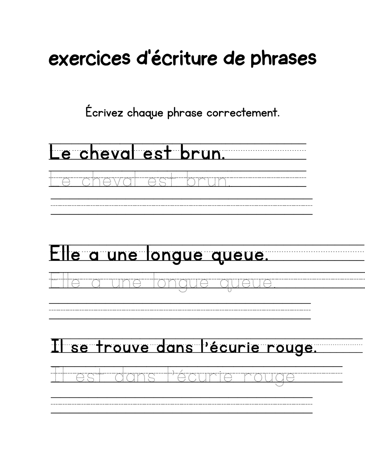 Cahier d'écriture cursive pour enfants : l'art d'écrire avec style
