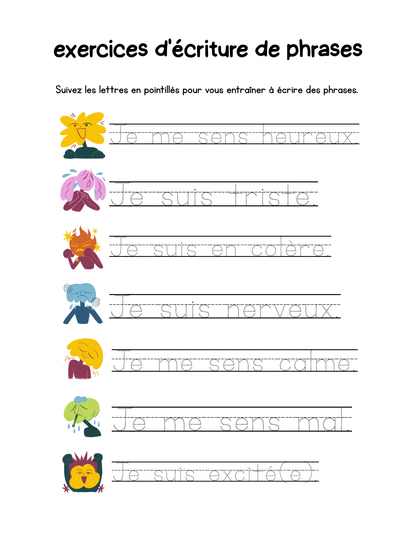 Cahier d'écriture cursive pour enfants : l'art d'écrire avec style