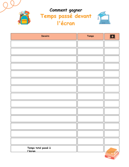 Agenda scolaire pour enfants : Un programme pour une année scolaire sans stress