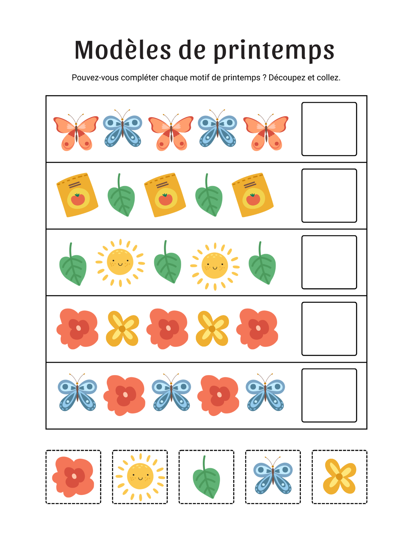 Cahier d'Activités de Printemps : L'Apprentissage Éclot avec la Nature