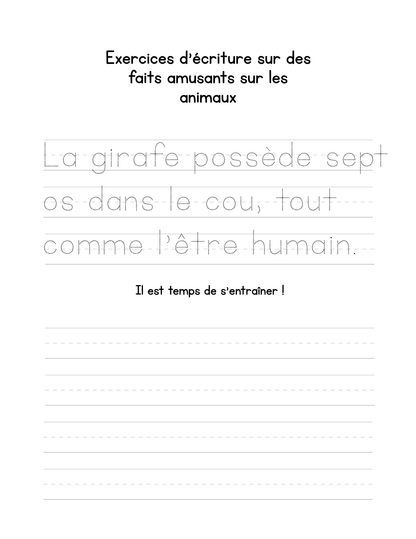Cahier d'écriture cursive pour enfants : l'art d'écrire avec style